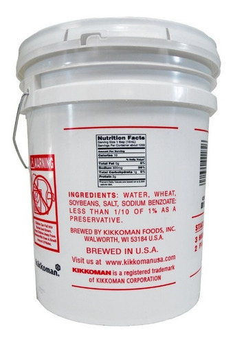 Imagen 2 de 4 de Salsa De Soya Kikkoman 5gal / 18.9 Litros