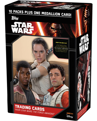 Caja De 10 Cartas De Juego Star Wars The Force Awakens