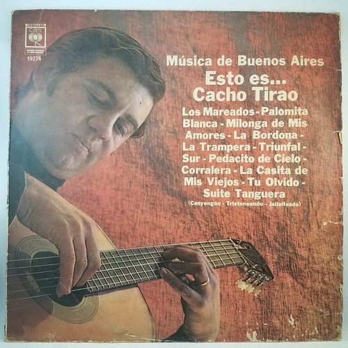 Cacho Tirao - Musica De Buenos Aires Guitarra Tango Vinilo