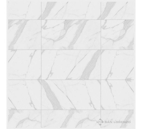 Porcellanato Calacata Bianco 28x57,7 Rect Pul San Lorenzo