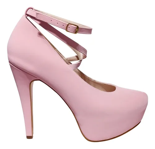 zapatilla rosa pastel