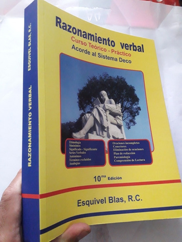 Libro Razonamiento Verbal Esquivel Blas 10 ° Edicion