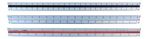 Regla De Aluminio De Escala De Ingeniería Triangular A...