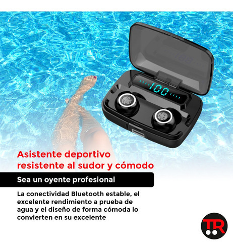 Imagen 7 de 8 de Auriculares Bluetooth 5.0 Inalámbrico M11 Touch Power Ade