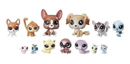 Set Littlest Pet Shop Mascota Traviesas X 13 Mascotas Hasbro