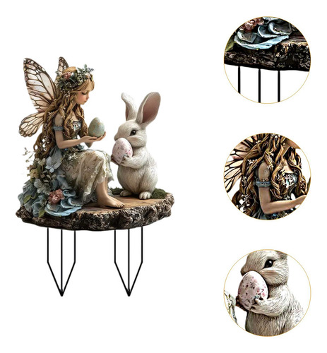 Figura De Acrílico Decorativa De Conejo De Pascua, Estilo F