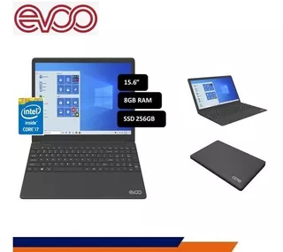 Notebook Evoo Ultra Evc156-2bk Core I7/8gb/ssd256gb