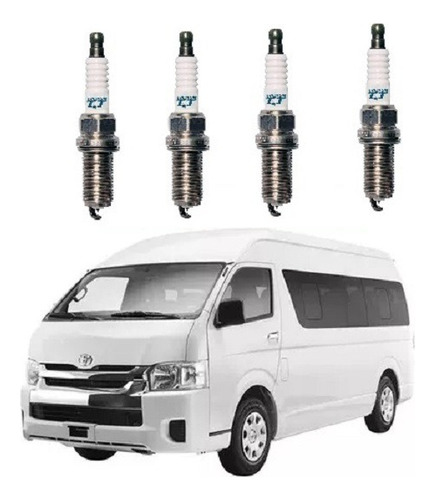 4 Bujías Denso Iridium Original Toyota Hiace 2.7 L 2006-2013