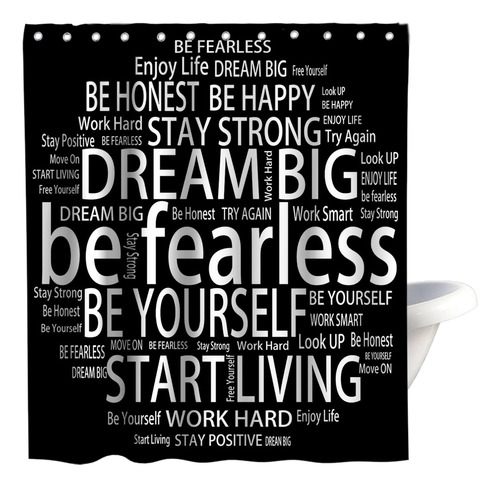 Final Friday Cortinas Ducha Niños Believe Quotes Be Fearless