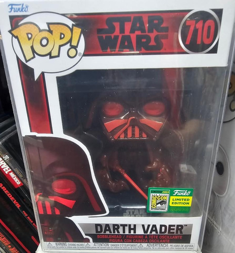 Darth Vader Sdcc Funko Pop Stiker Presencial! (Usado)