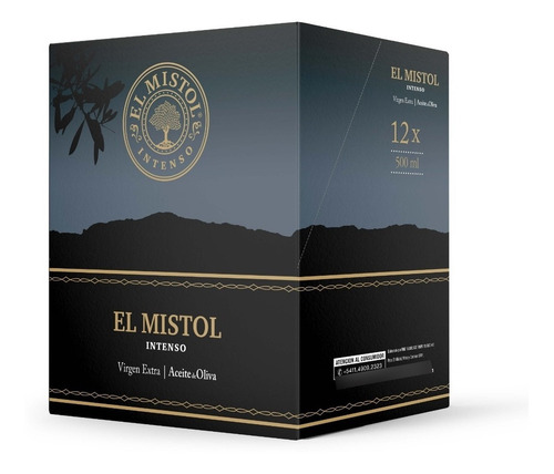 Aceite De Oliva El Mistol Premium X 500ml (caja 12 Botellas)