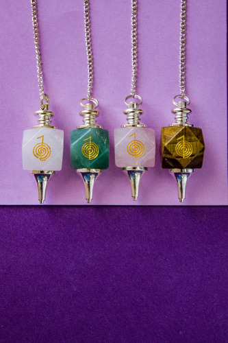 Péndulo Chokurei Radiestesia Talisman Color Amatista