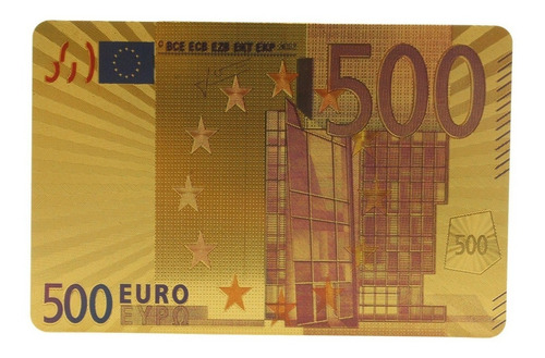 Baraja Dorada Poker Gold And Silver 500 Euros Cartas Luxury