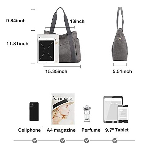Bolsos De Mano De Lona Para Mujer Bolso De Hombro Informal R