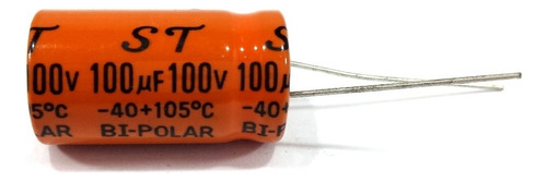 10 Capacitor Bipolar 100uf 100v 105°c