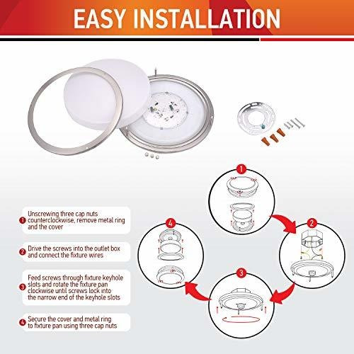 Ostwin Led Flush Montaje Double Ring Lm Regulable Blanco