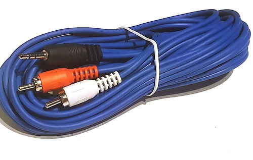 Cable Miniplug 3.5mm Estereo A 2 Rca Reforzado De 5 Mts Esdj