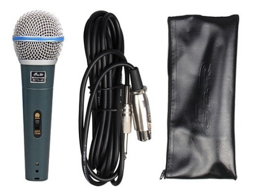Gbr Beta49 Microfono De Mano Dinamico Con Cable Y Estuche