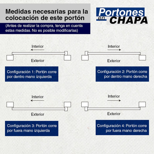 Porton Chapa Corredizo Garage Con Diseño Y Plegado Vertical Blanco