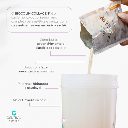 Biocolin® Collagen Colágeno Verisol + Msm - 7g 30 Sachês