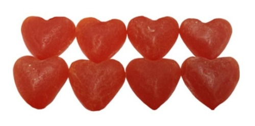 Balinha De Coração Morango 40g Kit Com 10 Latas- Decorativa