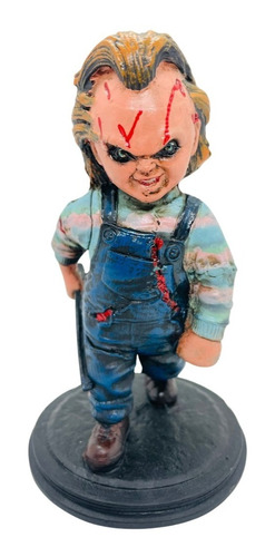 Boneco Chucky Brinquedo Assassino Estatueta Resina