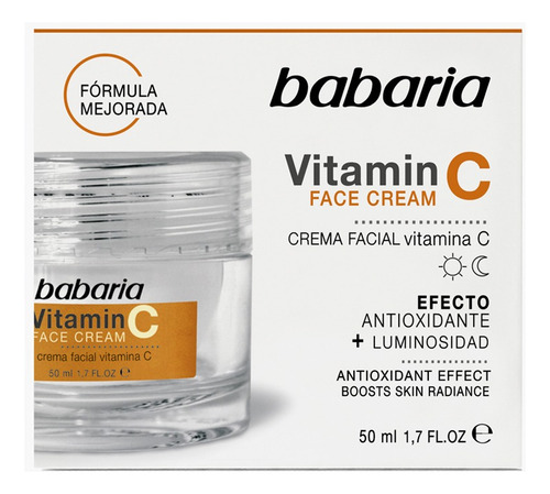 Babaria - Crema Facial Vitamina C - 50 Ml Todo Tipo De Piel Día/noche