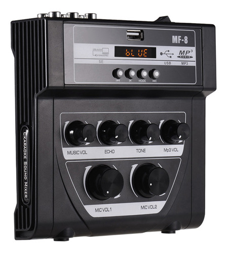 Mezclador De Audio Y Sonido Para Karaoke Mf-8 Mini Mezclador