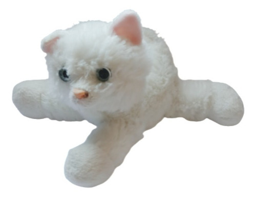 Peluche Gatito Blanco Estirable 17cm