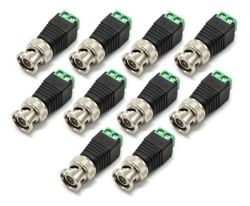 10x Balun Transceptor Cctv Conexión Bnc