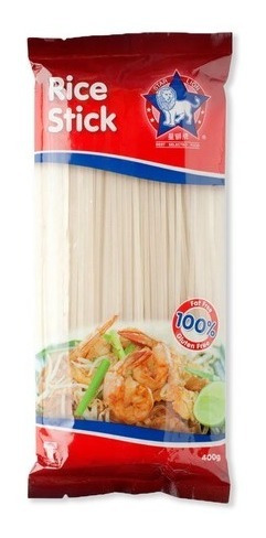 Imagen 2 de 3 de Fideos De Arroz Cintas Star Lion 3 Mm X 400 Grs Sin Tacc