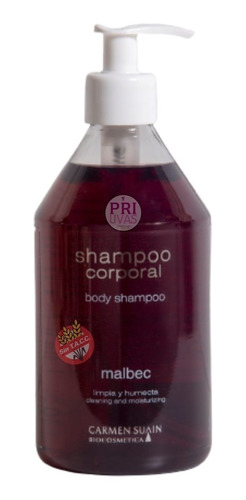 Jabon Liquido/shampoo Corporal 500ml Malbec Sin Tacc