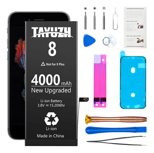 Bateria iPhone 8 De 4000mah  A1863 A1905 A1906 + Kit Inst.