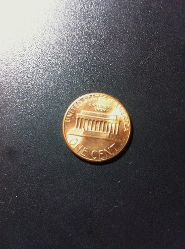 Moneda 1 Cent Lincoln 1985 Defecto 1986