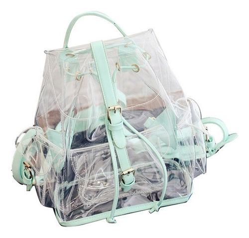 Bolso De Escuela Transparente De Moda For Mujer Pvc