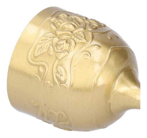 Vintage Latón Real Caliz En Relieve Rosa Leche Té Vi