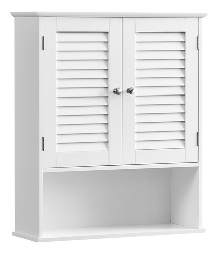Vasagle Armario De Baño Para Espacios Pequeños Color Blanco