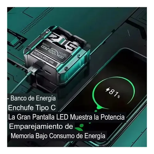 Audifonos Inalambricos M25 Tws Bluetooth Con Pantalla Led