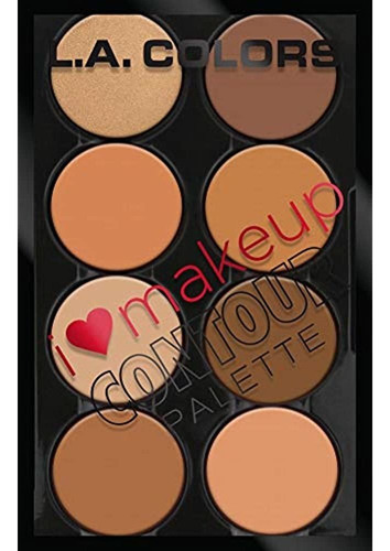 L.a. Colors I Heart Makeup Paleta De Contorno, Medio A Oscur