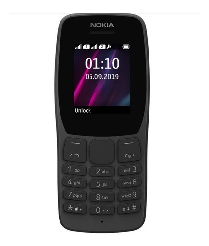 Imagen 1 de 5 de Nokia 110 (2019) Dual SIM 32 MB negro 32 MB RAM