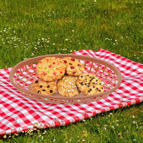 Cesta De Frutas Con Plato De Aperitivos Para Hamburguesas, 1