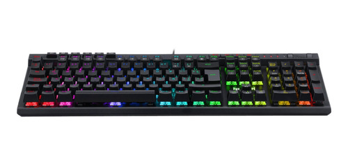 Imagen 4 de 4 de Teclado gamer Redragon Vata Pro K580RGB-PRO QWERTY Outemu Brown español latinoamérica color negro con luz RGB