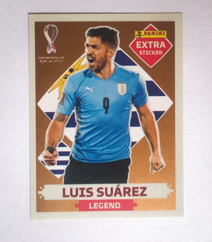 Figurita Qatar 2022 Luis Suarez Legend Extra Sticker Leyenda