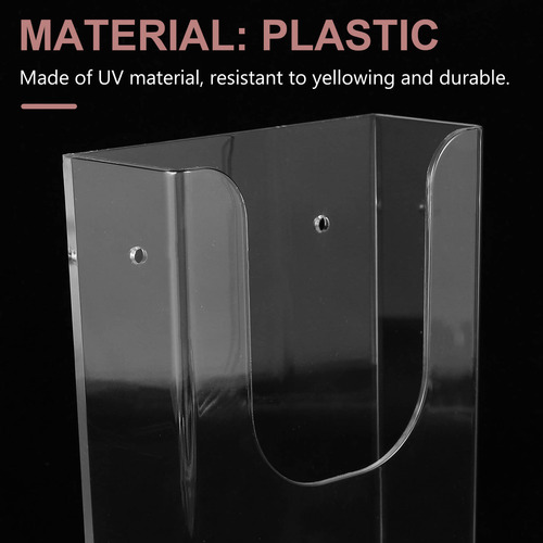 Estante Transparente Para Libros Holder, Montado En La Pared