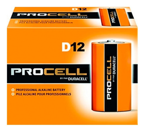 Caja 12 Pilas Duracell Pro Cell Tipo D Profesional