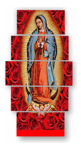 Set De 5 Cuadros Decorativos. Virgen Guadalupe 05 (a)