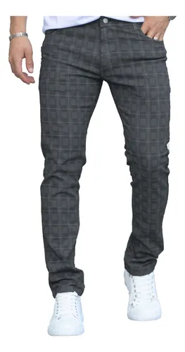 Pantalon a cuadrille hombre sales