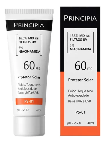 Principia Ps 01 Protetor Solar Facial Fps 60 40 Ml