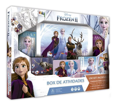 Frozen 2 Conjunto Box De Atividades Elsa Anna Disney Copag