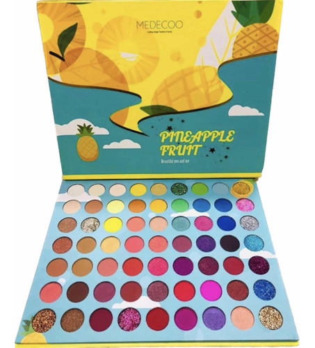 Paleta De Sombras Pineapple Fruit - Medecoo (63 Tonos)